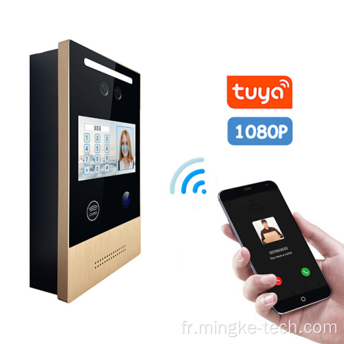 Système d'interphone de porte vidéo de porte vidéo Tuya avec appareil photo